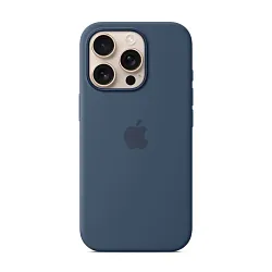 Клип-кейс (накладка) Apple Silicone Case MagSafe для Apple iPhone 16 Pro силикон, Denim