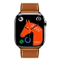 Умные часы Apple Watch Hermes Series 11 46mm GPS + Cellular Silver Titanium Case Fauve Single Tour Deployment Buckle Strap (with Orange Hermès Sport band) - 2