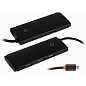 Адаптер-разветвитель для компьютера Baseus Lite Series 5-Port Type-C HUB Docking Station (5в1) (Уценка) чёрный (хорошее состояние, царапины) - 2