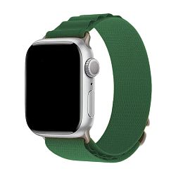 Ремешок альпийская петля для Apple Watch 38 / 40 / 41 / 42mm нейлон зелёный