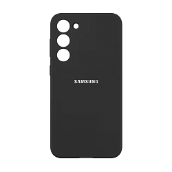 Клип-кейс (накладка) Silicone cover закрытый для Samsung Galaxy S23 Plus силикон, чёрный