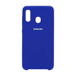 Клип-кейс (накладка) Silicone cover для Samsung Galaxy A20 / A30 силикон, синий