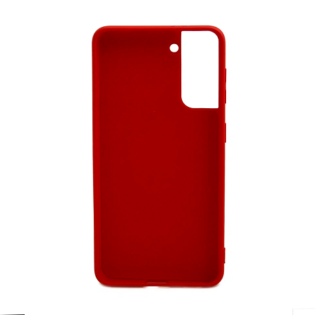 Клип-кейс (накладка) для Samsung Galaxy S21 силикон, красный - 2