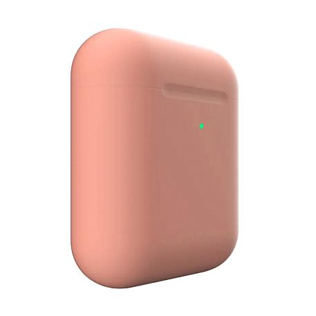 Беспроводные наушники Apple AirPods 2 с зарядным футляром персиковый матовый - 3