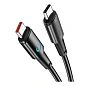 Дата-кабель Deppa Moon Cable Type-C to Type-C 1.5 м, чёрный