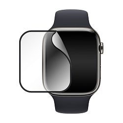 Защитное стекло Mocoll Gold Armor 3D для Apple Watch 45mm, черная рамка
