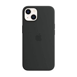 Клип-кейс (накладка) Apple Silicone Case MagSafe для Apple iPhone 13 силикон, Black