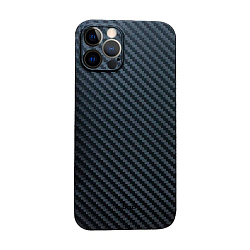 Клип-кейс (накладка) K-DOO Air Carbon для Apple iPhone 12 Pro Max карбон, чёрный