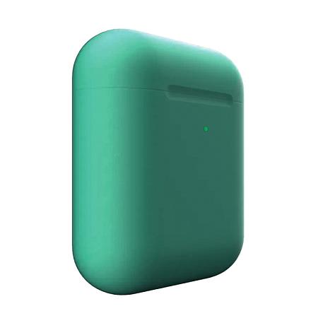 Беспроводные наушники Apple AirPods 2 с зарядным футляром мятный матовый (полная прокраска) - 3