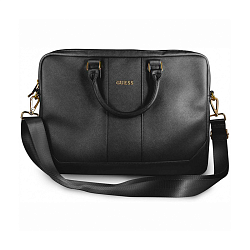 Сумка CG Mobile Guess Steffiano Bag для Apple MacBook 15" искусственная кожа, чёрный