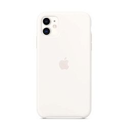 Клип-кейс (накладка) Apple Silicone Case для Apple iPhone 11 силикон, White