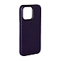 Клип-кейс (накладка) K-DOO Mag Noble Collection для Apple iPhone 14 Pro (Уценка) "фиолетовый карбон" (отличное состояние, порвана упаковка) - 2