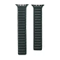 Магнитный браслет Wowen Link для Apple Watch 44 / 45 / 46 / 49mm текстиль тёмно-зелёный