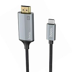 Кабель Hoco UA13 HDMI - Type-C 1.8 м, серый