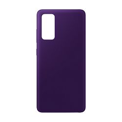 Клип-кейс (накладка) Silicone cover (без лого) для Samsung Galaxy S20 FE силикон, тёмно-фиолетовый