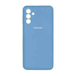 Клип-кейс (накладка) Silicone cover закрытый для Samsung Galaxy A05s силикон, голубой