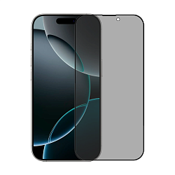 Защитное стекло Mocoll Kyanite Series Privacy 2.5D для Apple iPhone 16 Pro, черная рамка