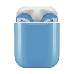 Беспроводные наушники Apple AirPods 2 с зарядным футляром серо-голубой (MV7N2)