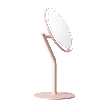 Зеркало для макияжа Xiaomi Amiro Mini 2 Desk Makeup Mirror розовый - 2