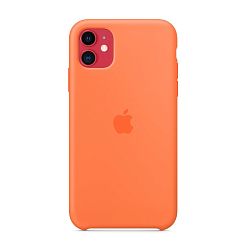 Клип-кейс (накладка) Apple Silicone Case для Apple iPhone 11 силикон, Orange