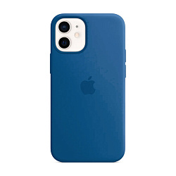 Клип-кейс (накладка) Silicone Case для Apple iPhone 12 / 12 Pro силикон, синий