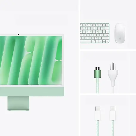Моноблок Apple iMac 24" M4 (8-core GPU) 16 ГБ, 256 ГБ (MWUE3), зелёный - 5