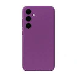 Клип-кейс (накладка) для Samsung Galaxy A55 пластик, силикон, фиолетовый