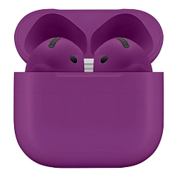 Беспроводные наушники Apple AirPods 4 (ANC) "сигнальный фиолетовый" матовый (полная покраска)