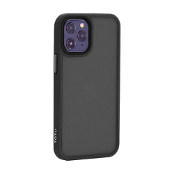 Клип-кейс (накладка) TOTU Gingle для Apple iPhone 12 Pro Max пластик, чёрный матовый