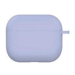 Кобура Silicon Protection Case для Apple AirPods 3 силикон, серо-лавандовый