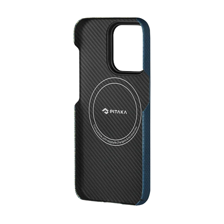 Клип-кейс (накладка) Pitaka MagEZ Case 3 для Apple iPhone 14 Pro Max кевлар (арамид), "Pixel Game" (ограниченная версия) - 4