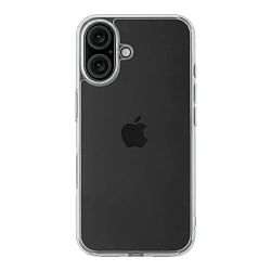 Клип-кейс (накладка) uBear Real Case для Apple iPhone 16 поликарбонат, термополиуретан, прозрачный