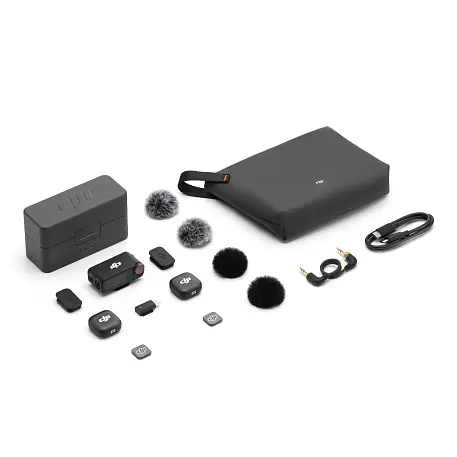 Микрофон беспроводной DJI MIC 3 (2 TX + 1 RX + Charging Case), чёрный - 4