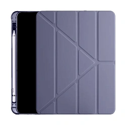 Чехол-книжка c отделением под стилус Smart Case для Apple iPad Air 10.9" (2020 / 2022) силикон, лавандовый