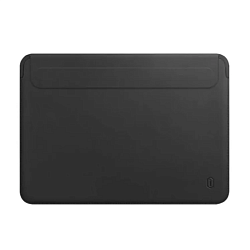 Чехол WIWU Skin Pro 2 Leather Sleeve для Apple MacBook Air 13" (2022 - 2025) полиуретан, кожа, чёрный