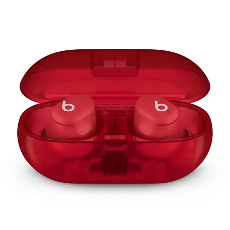 Беспроводные наушники Beats Solo Buds прозрачно-красный - 4