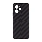 Клип-кейс (накладка) Luxo Carbon для Xiaomi Redmi Note 14 4G пластик, чёрно-серый
