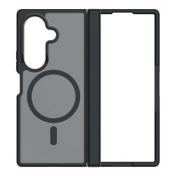 Клип-кейс (накладка) uBear Cloud Mag Case для Samsung Galaxy Z Fold 8 Ultra поликарбонат, термополиуретан, затемнённый с чёрной рамкой