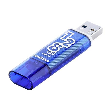 USB-флешка SmartBuy Glossy 128 ГБ, синий - 2