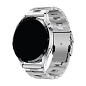 Блочный браслет (звенья) ZN38 для Samsung Watch 22mm титан (Уценка) серебристый (удовлетворительное состояние, царапины и потертости)