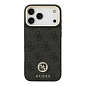 Клип-кейс (накладка) CG Mobile Guess PU 4G Diamond Metal Logo MagSafe для Apple iPhone 17 Pro искусственная кожа, чёрный