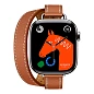 Умные часы Apple Watch Hermes Series 11 42mm GPS + Cellular Silver Titanium Case Gold Double Tour Attelage Strap (with Orange Hermès Sport band) - 2