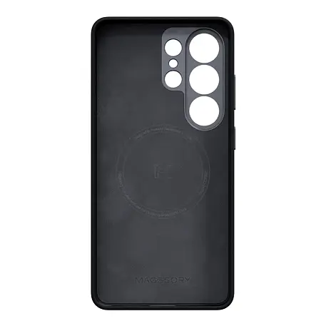 Клип-кейс (накладка) Magssory Eco Leather Case для Samsung Galaxy S26 Ultra экокожа, микрофибра, чёрный - 2