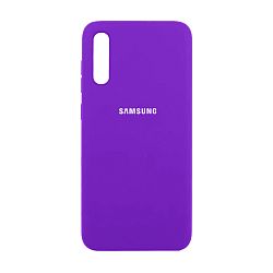 Клип-кейс (накладка) Silicone cover закрытый для Samsung Galaxy A70 силикон, фиолетовый