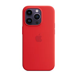 Клип-кейс (накладка) Apple Silicone Case MagSafe для Apple iPhone 14 Pro силикон, Red