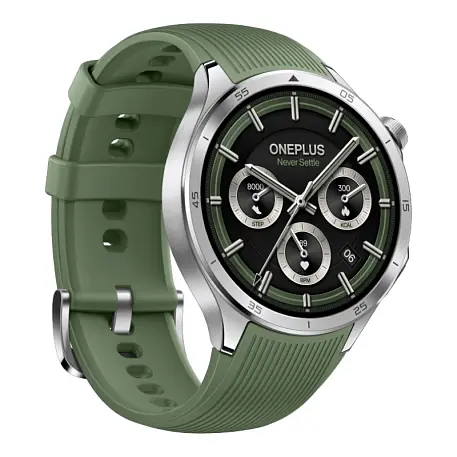 Умные часы OnePlus Watch 3 серебристый (зелёный ремешок) - 3