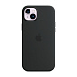Клип-кейс (накладка) Silicone Case MagSafe для Apple iPhone 14 Plus силикон, чёрный