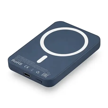 Внешний аккумулятор с беспроводной зарядкой uBear Flow Wireless Power Bank 5000 мАч 20 Вт тёмно-синий - 3