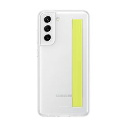 Клип-кейс (накладка) Samsung Slim Strap Cover для Samsung Galaxy S21 FE поликарбонат, силикон, белый