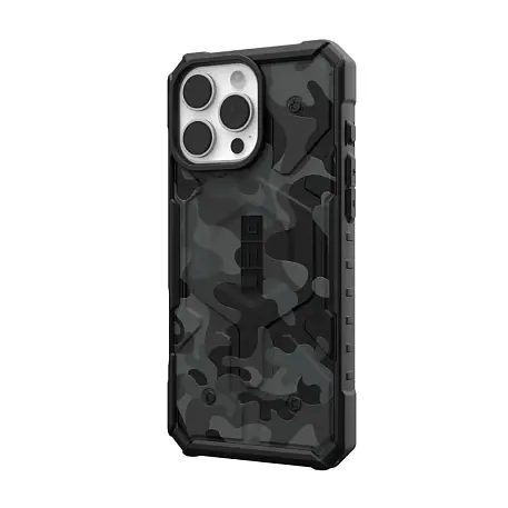 Клип-кейс (накладка) UAG Pathfinder SE Magsafe для Apple iPhone 16 Pro Max (Уценка) чёрный камуфляж (отличное состояние, повреждена упаковка) - 2